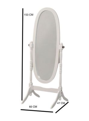 Imagen 2 del producto Espejo Ovalado Blanco