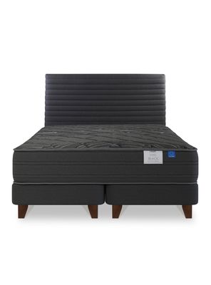 Imagen 2 del producto Cama Europea Black King 180 x 200 cm + Respaldo Modern Gráfito