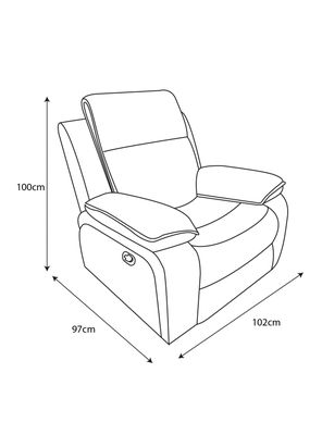 Imagen 2 del producto Bergere Brunei Mecedora Giratorio Tela Mix