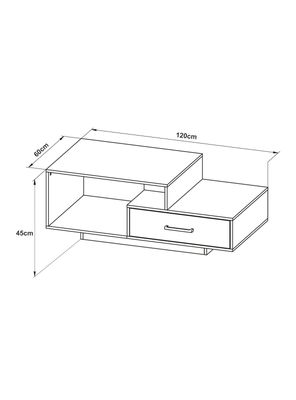 Imagen 2 del producto Mesa Centro Cubos Asimetrica 1 Cajón MC