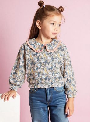 Polerón Full Estampado Cuello Bobo Niña