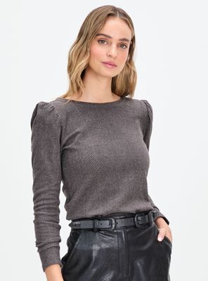 Polera Fantasía Lisa con Escote en Espalda