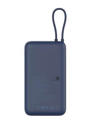 Imagen 2 del producto Batería Portátil 20000mAh 33W Cable Integrado Azul