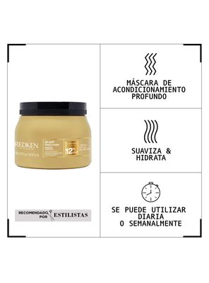 Imagen 2 del producto Máscara de Tratamiento XL Hidratante Cabello Seco Heavy Cream All Soft 500ml