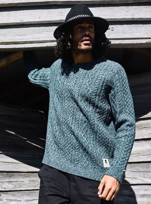 Sweater Trento Organico Verde Hombre