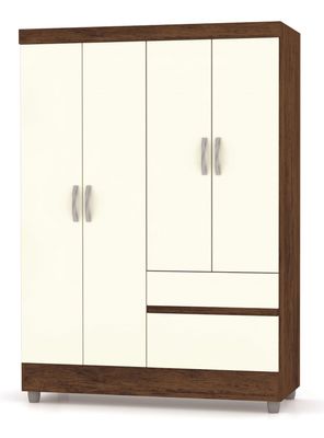 Clóset Ideal 4 Puertas 2 Cajones Champagne