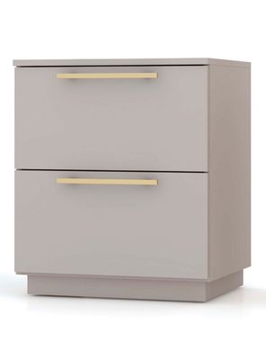 Imagen 1 del producto Velador Dubai 2 Cajones Gris