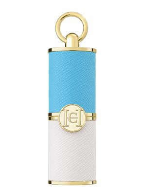 Good Girl Mini Lip Balm Case Carolina Herrera Blue & White