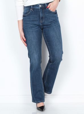 Imagen 1 del producto Jeans Recto Tiro Alto con Botón Regular Fit