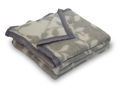 Frazada 1 Plaza Jacquard Gris