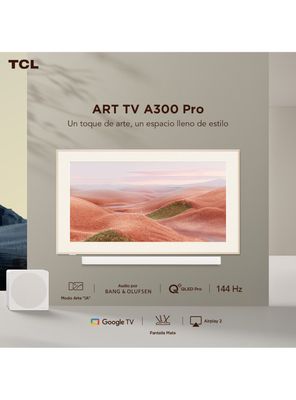 Imagen 2 del producto QLED Smart TV 55' 4K UHD ART TV A300W Pro + Soundbar y Subwoofer