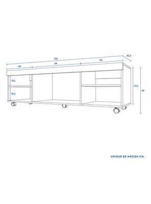 Imagen 2 del producto Rack CIC TV 60"" Luco