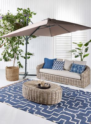 Quitasol Lateral Giro 360 Beige