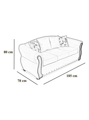 Imagen 2 del producto Sofá Bartolucci Tela 3 Cuerpos