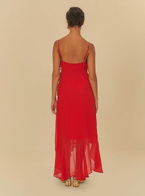 Imagen 2 del producto Vestido con Tirantes y Vuelos Color