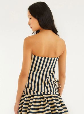 Imagen 2 del producto Blusa Estrapless con Rayas