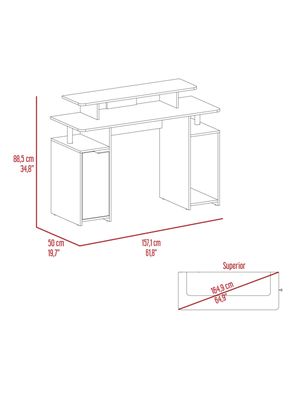 Imagen 2 del producto Escritorio Gamer Keria 1 Puerta 1 Cajón Wengue