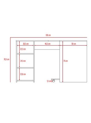 Imagen 2 del producto Escritorio en L con Módulo Torre PC Baggio Bardolino