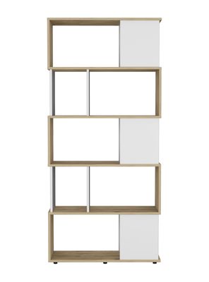 Imagen 1 del producto Biblioteca Noah 5 Niveles Macadamia Blanco