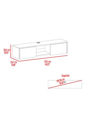 Imagen 2 del producto Panel TV 49"" Glen 2 Puertas Blanco