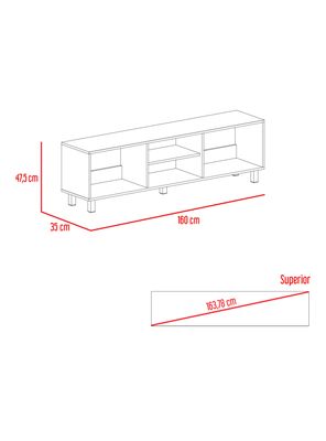 Imagen 2 del producto Rack TV 70"" Tunez Blanco