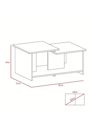 Imagen 2 del producto Mesa de Centro Wema 53.1x89.3 cm Macadamia