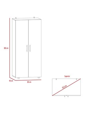 Imagen 2 del producto Clóset Tera 2 Puertas Duna Blanco
