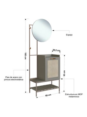 Imagen 2 del producto Aparador Grace con Espejo