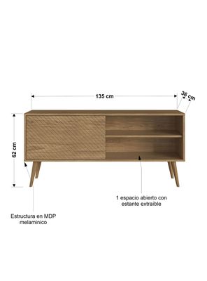 Imagen 2 del producto Rack Camel 1 Puerta Café
