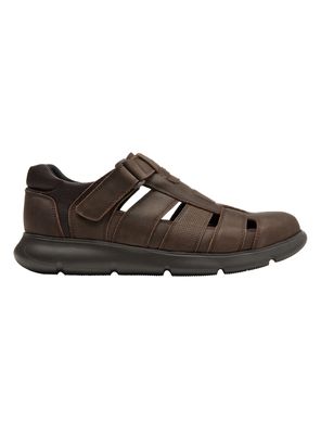 Sandalia Cerrada Cuero Velcro Hombre