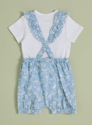 Imagen 2 del producto Conjunto Body y Jardinera Estampada Niña