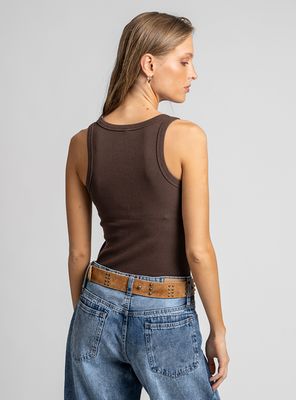 Imagen 2 del producto Polera Maru V Café