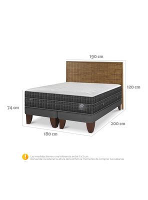 Imagen 2 del producto Cama Europea Lux King + Respaldo Adria
