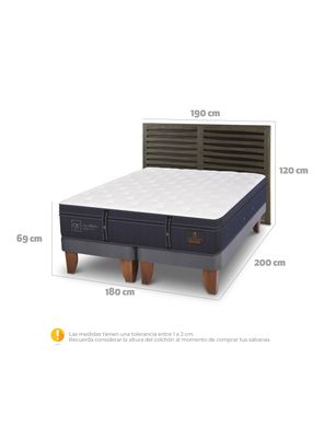 Imagen 2 del producto Cama Europea Grand Premium King + Respaldo Rhone