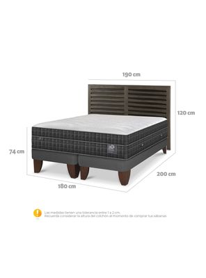 Imagen 2 del producto Cama Europea Lux King + Respaldo Rhone