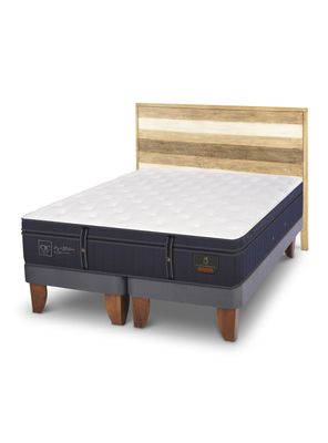 Cama Europea Grand Premium Súper Kng + Respaldo Loira