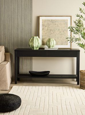 Arrimo Negro Junco 152x40x81 cm