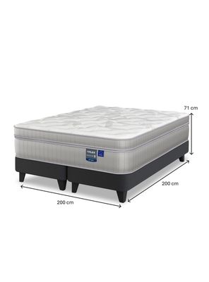 Imagen 2 del producto Cama Europea Paradise Súper King + Respaldo Design Grafito