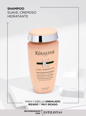 Imagen 2 del producto Shampoo Hidratante Cabello Rizado Bain Hydratation Douceur Curl Manifesto 250ml