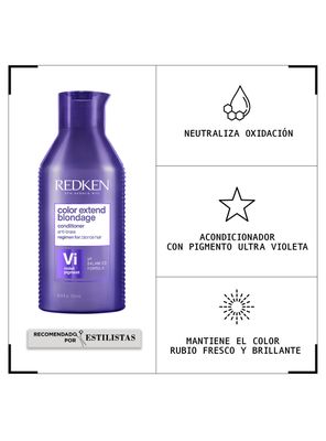 Imagen 2 del producto Acondicionador XL Matizador Cabello Rubio Color Extend Blondage 500ml