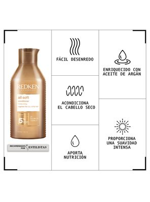 Imagen 2 del producto Acondicionador XL Hidratante Cabello Seco All Soft 500ml