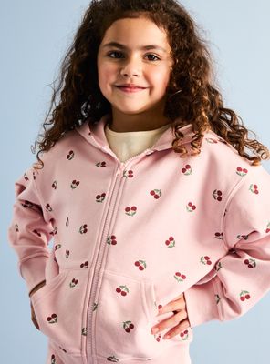 Imagen 2 del producto Polerón con Cierre y Estampado Cerezas