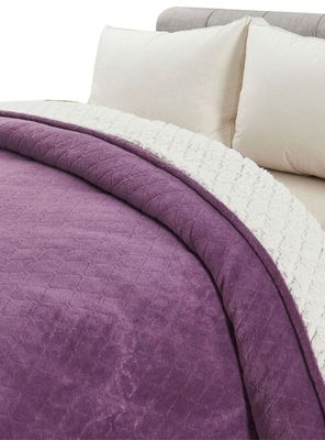 Cubrecama 2 Plazas Coral Lila