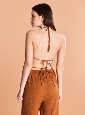 Imagen 2 del producto Polera Top Halter Texturizado