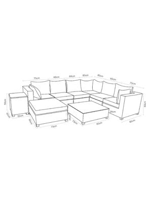 Imagen 2 del producto Juego de Living Terraza Habana 9 Piezas