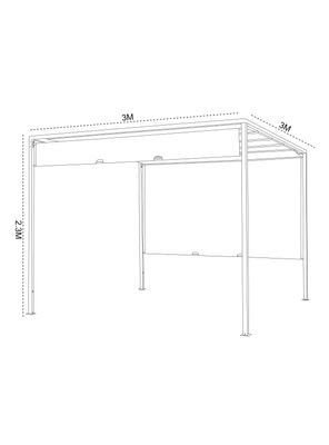 Imagen 2 del producto Pérgola Square Albany 3x2.3x3 m