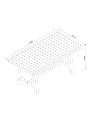 Imagen 2 del producto Juego de Comedor Terrazas Rimini + 6 Sillas
