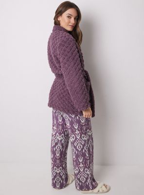 Imagen 2 del producto Bata Corta Borreguito Acolchado Mora