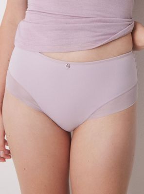 Calzón Alto Clásico Microfibra Lila