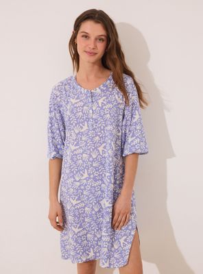 Camisola Viscosa Lila Estampado